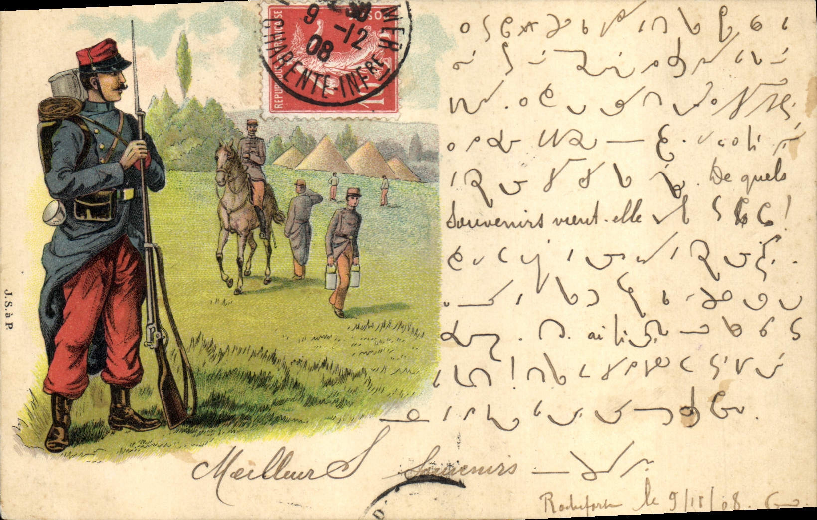 CPA Militaria Soldat