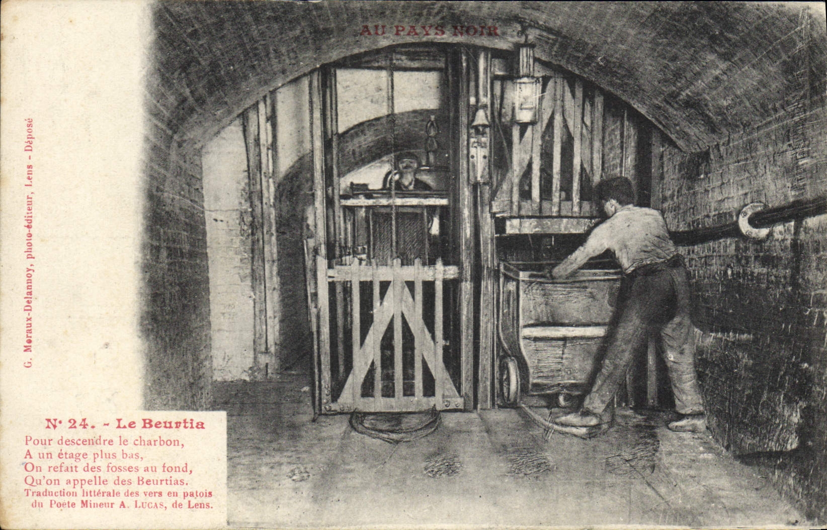 CPA Mine Mines Au Pays Noir Le Beurtia 