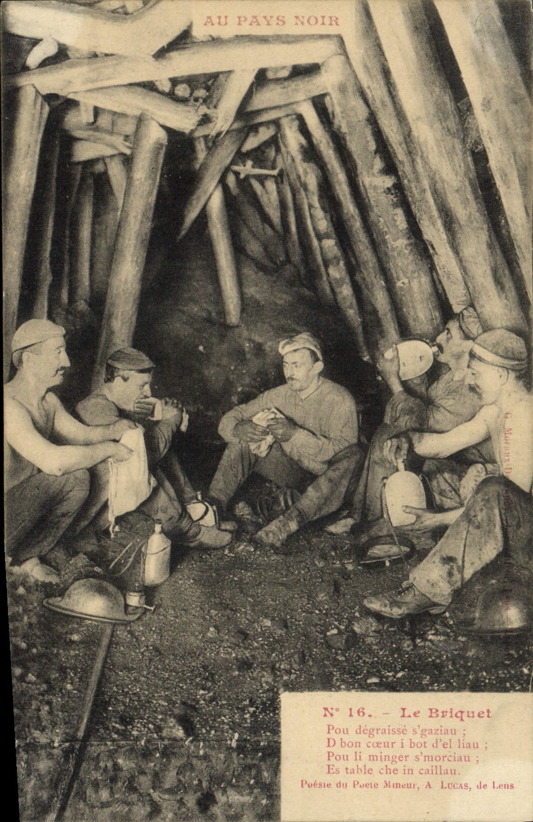 Postal Mina Minas el Encendedor al País Negro