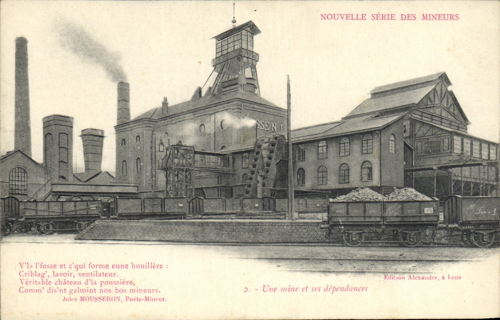 Postal Mina Minas Mineros una mina y sus dependencias