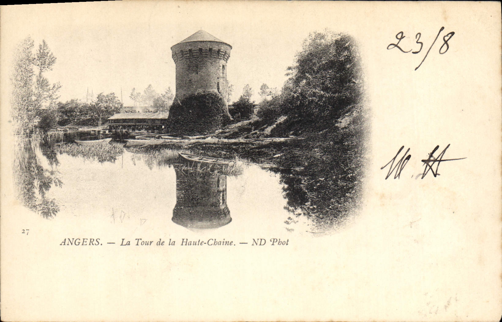 Vintage Postcard Angers Castle the Tower of the High Chain