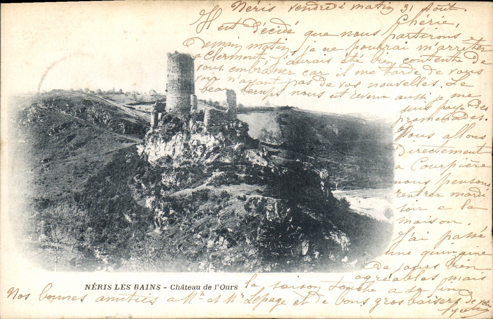 CPA Chateau de l'Ours Neris les Bains