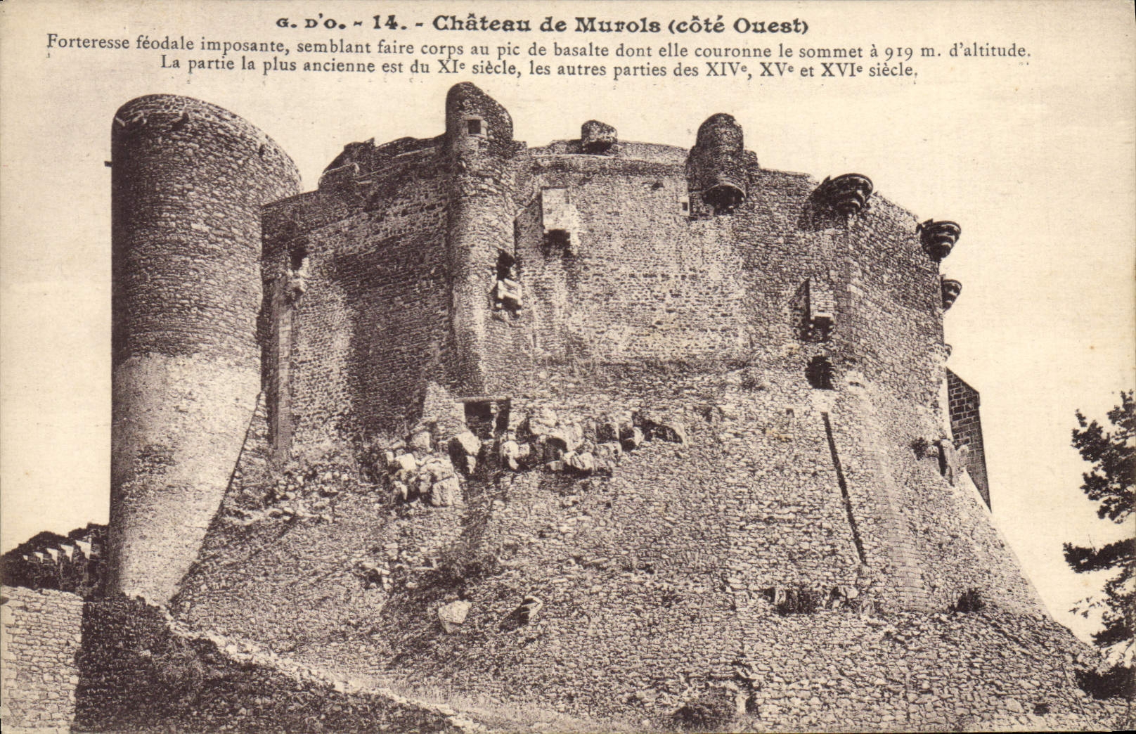 CPA Chateau de Murols Forteresse feodale