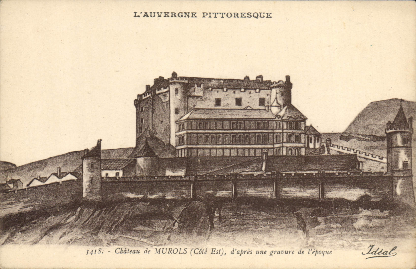 Vintage Postcard Castle of Murols