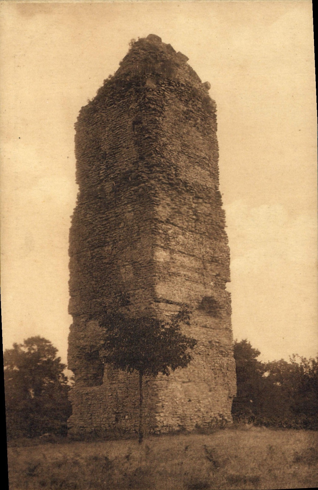 Vintage Postcard Castle Turn of Holy Pirelonge Romain de Benet close Saujon