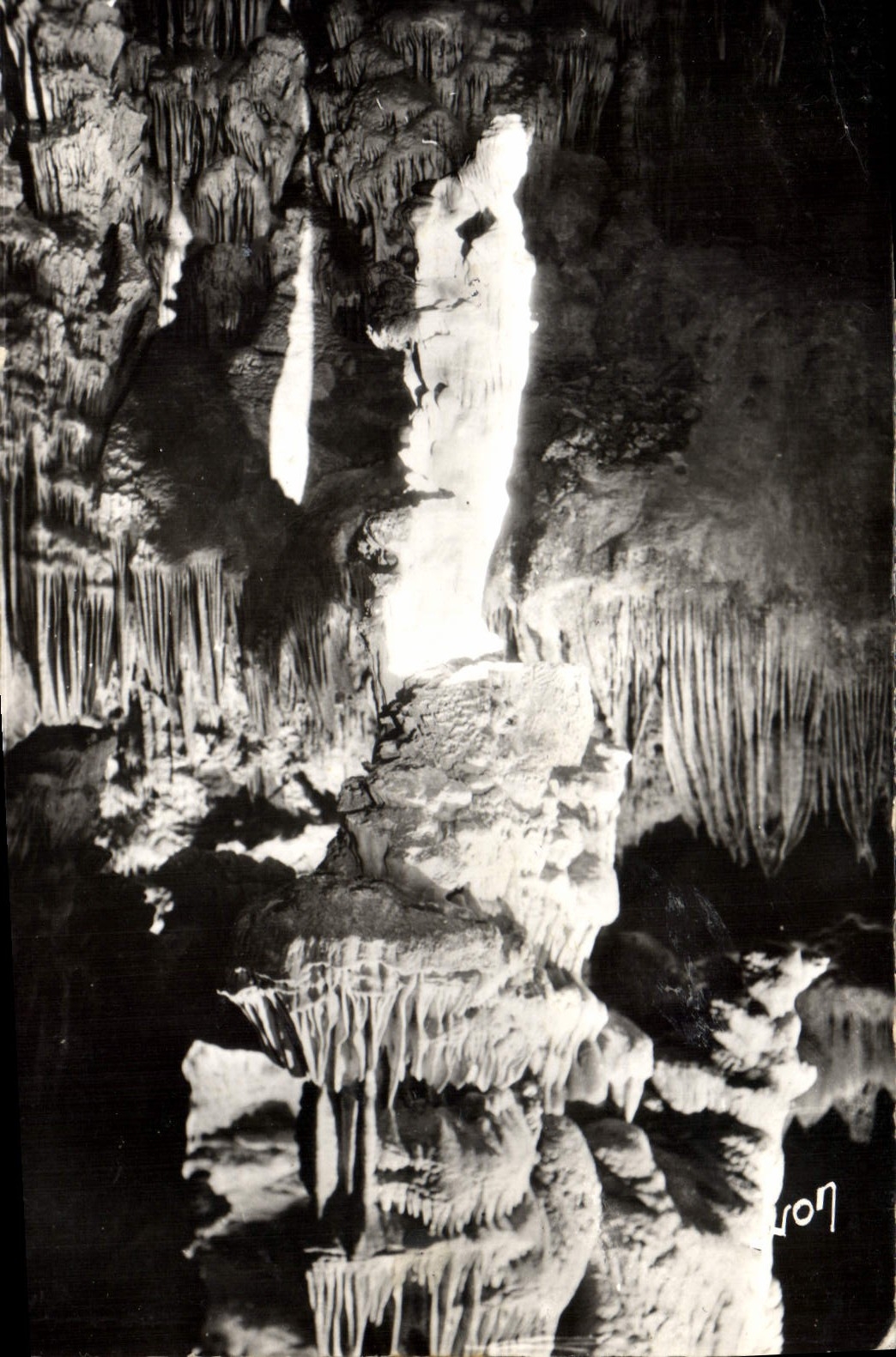 Vintage Postcard Grottes of the young ladies the virgin has the Route child of Montpellier has Ganges