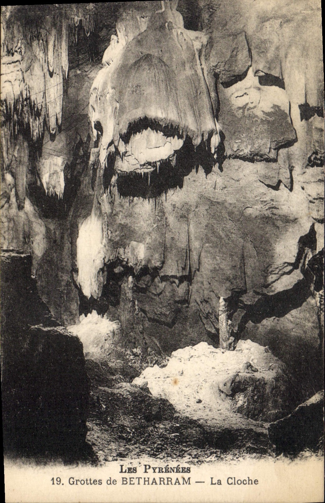 Vintage Postcard Caves of Betharram the bell
