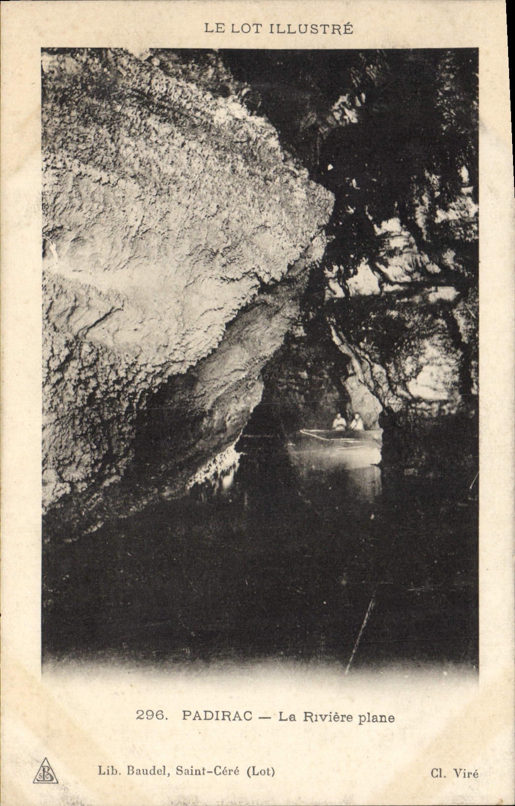 CPA Grottes Padirac La riviere plane