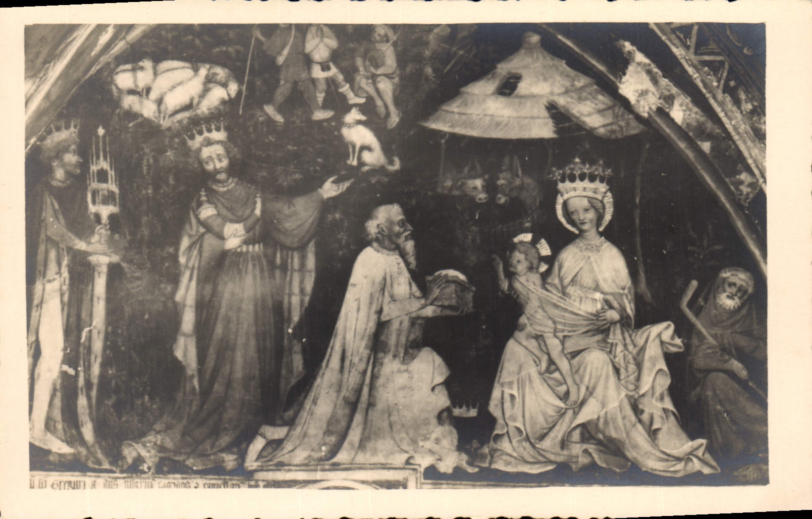 Vintage Postcard Fantasy Kings Mages