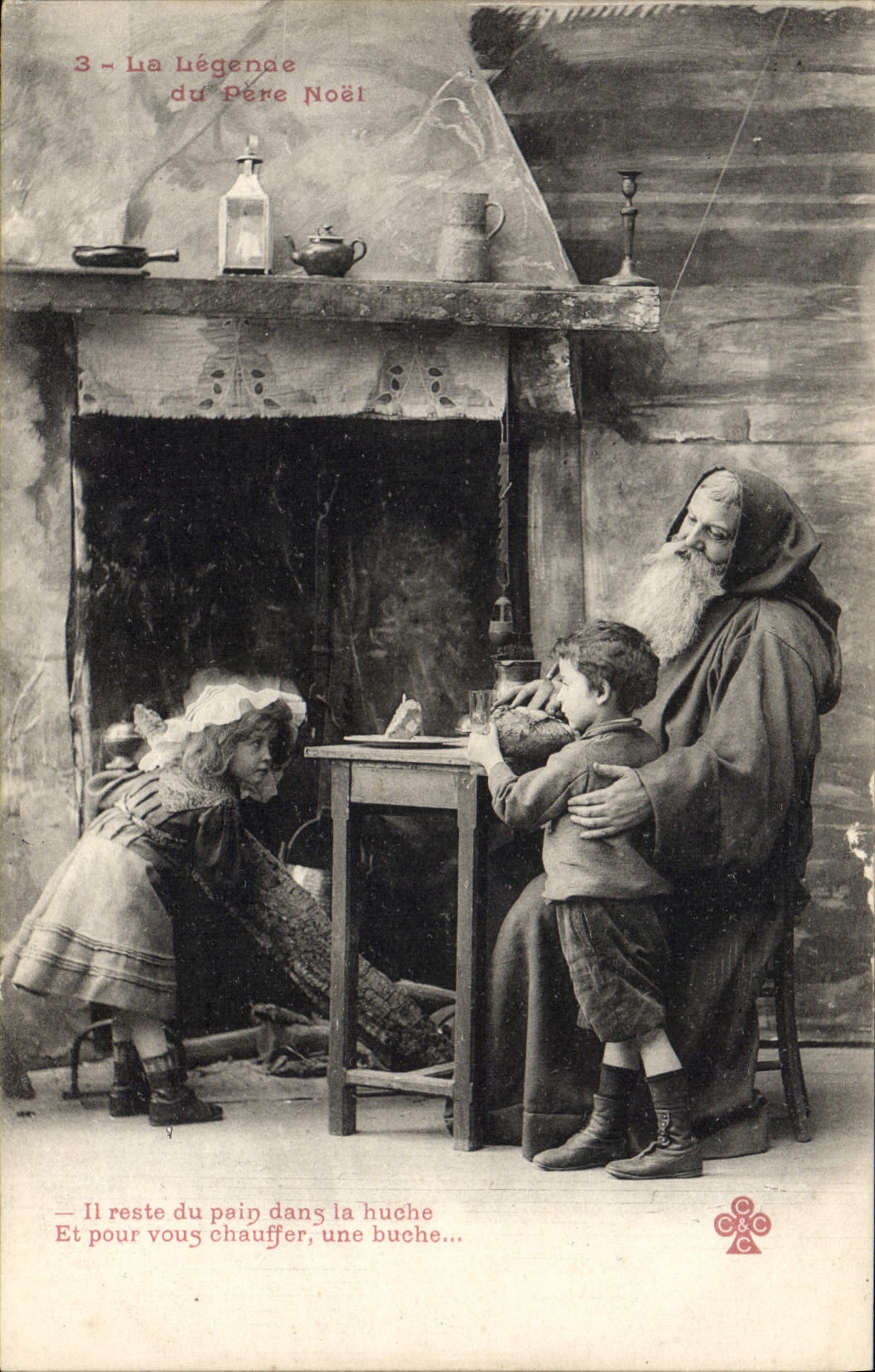 CPA Fantaisie Pere Noel 