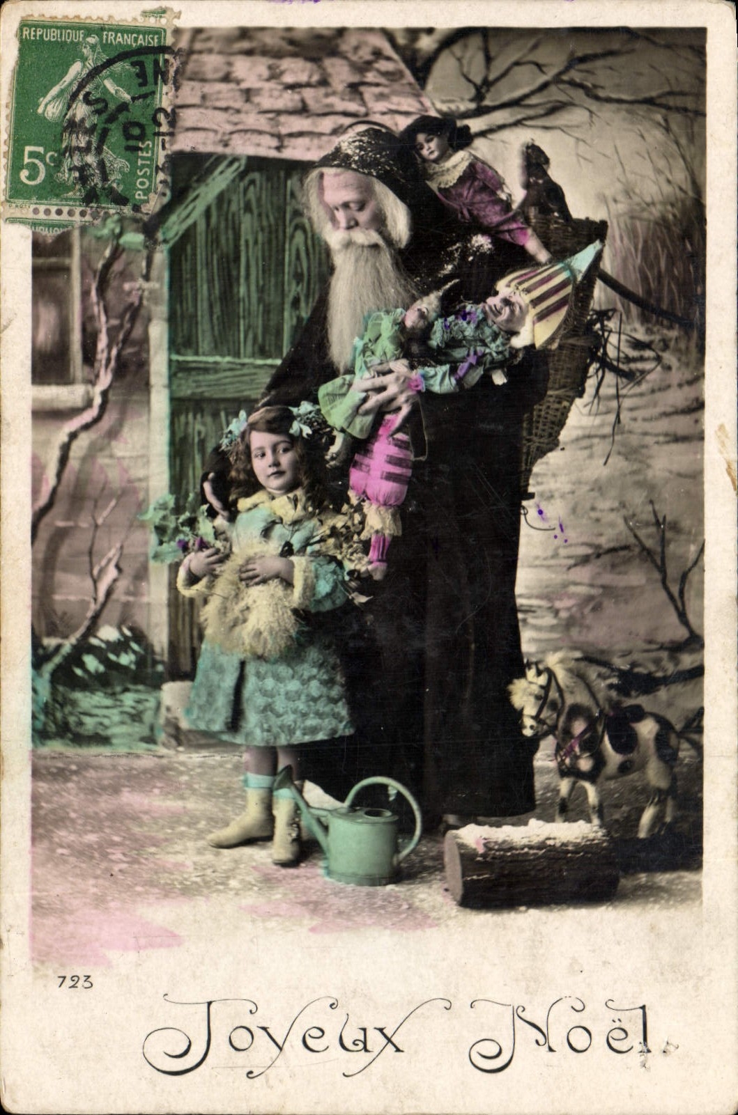 CPA Fantaisie Pere Noel 