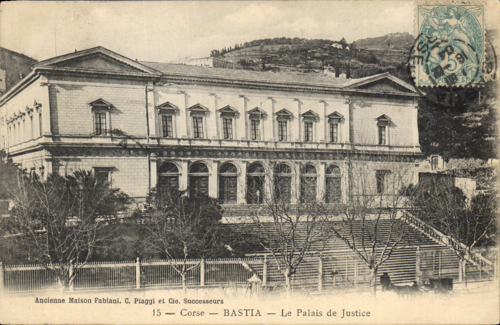 CPA Palais de Justice Corse Bastia Corsica