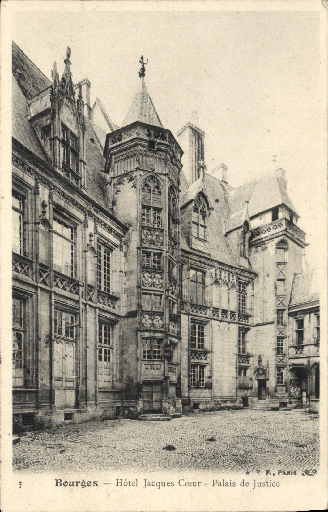 CPA Palais de Justice Bourges Hotel Jacques Coeur