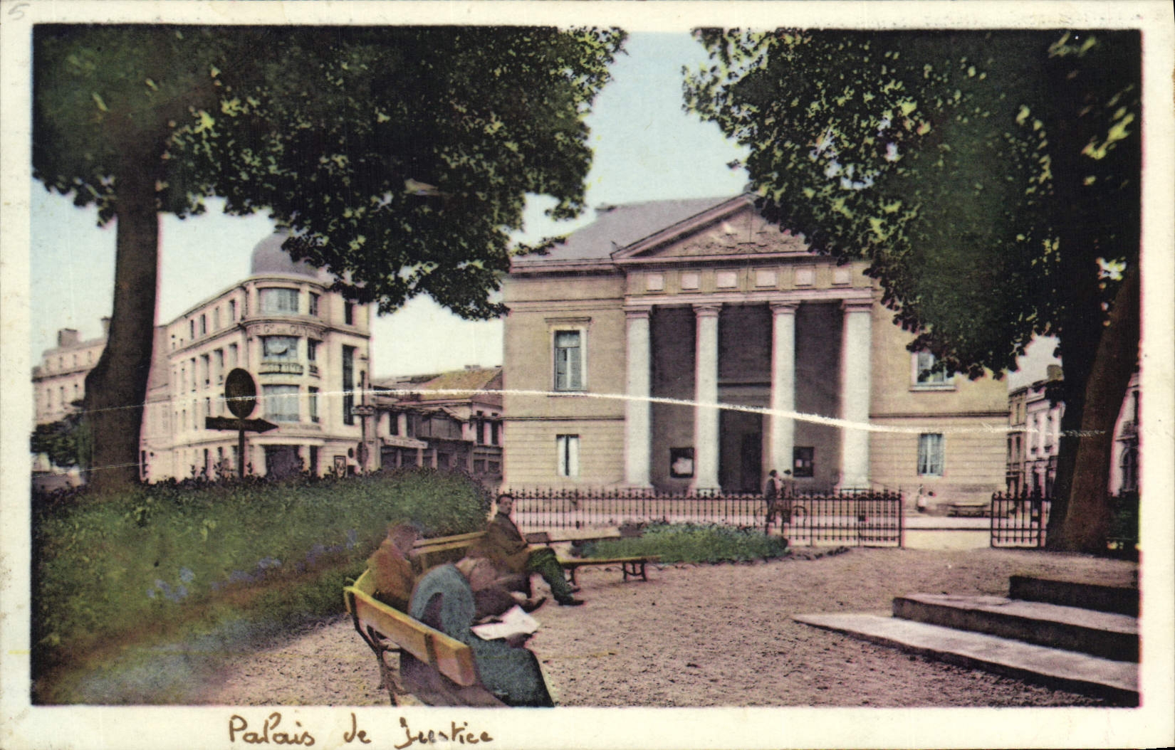 Vintage Postcard Law courts Bergerac