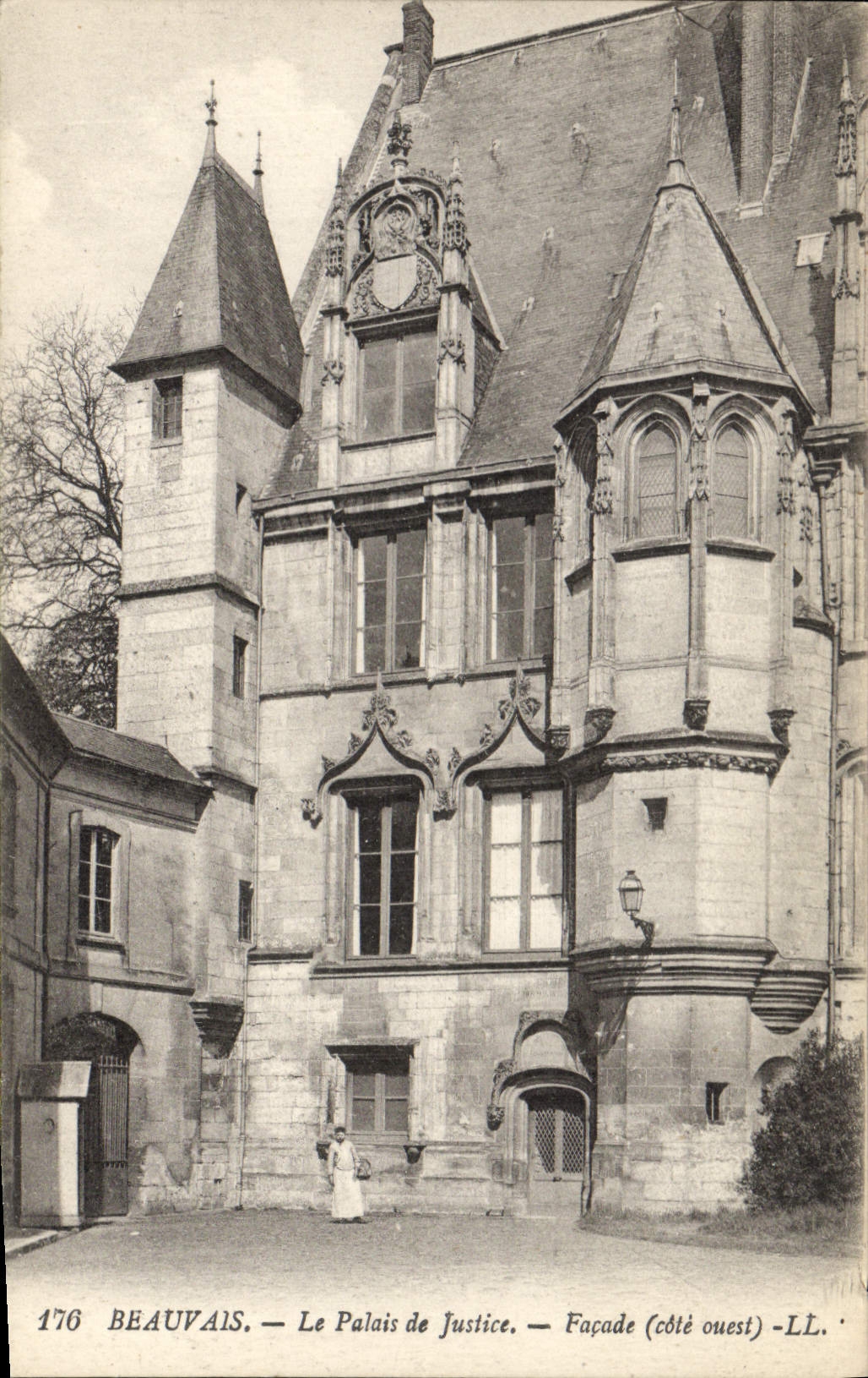 CPA Palais de Justice Beauvais Facade Cote Ouest