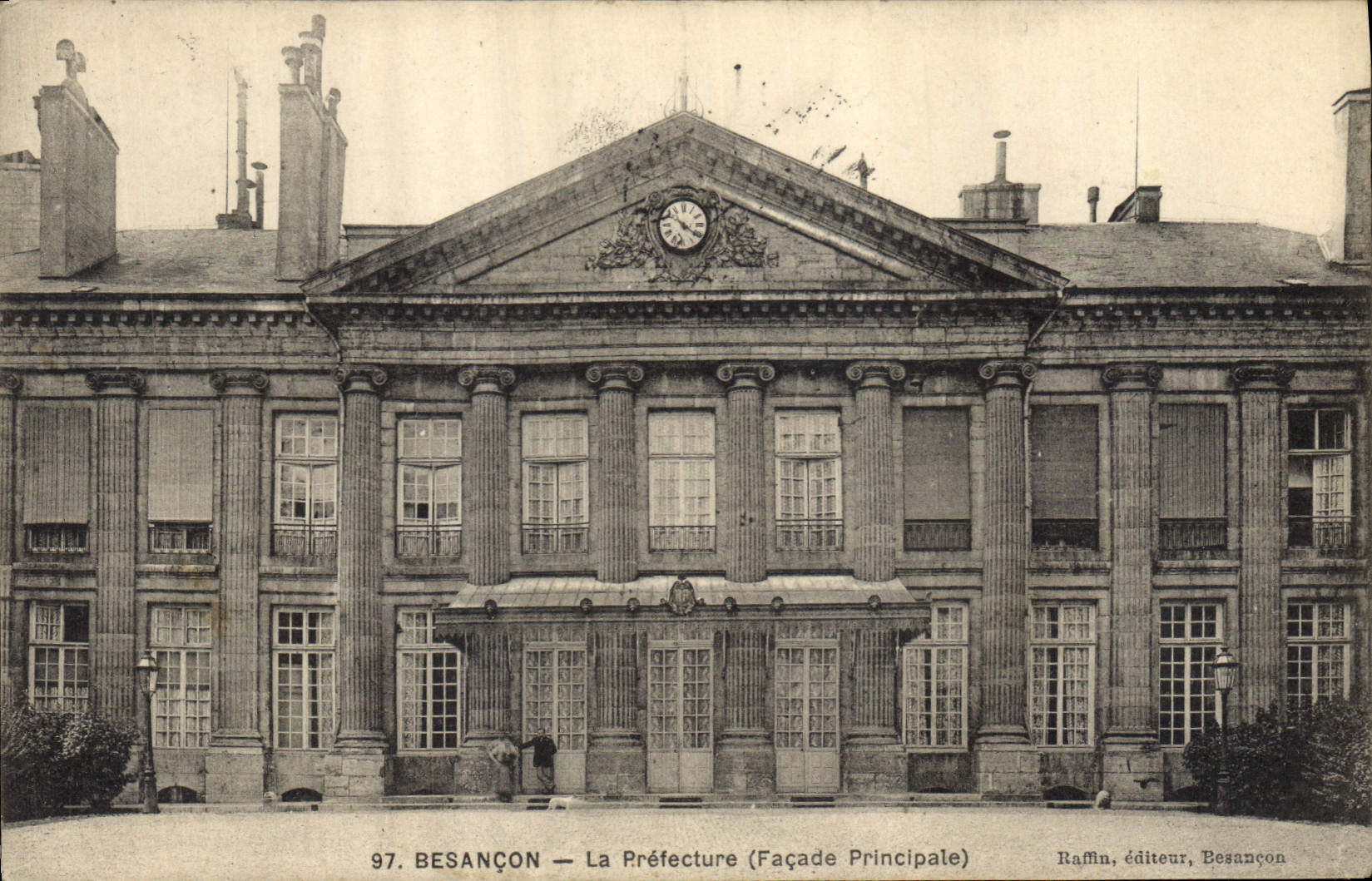 CPA Prefecture Besancon Facade principale