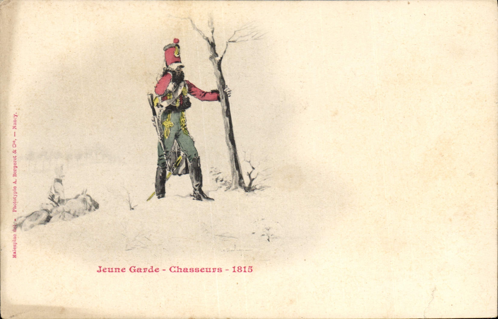 CPA Militaria Jeune Garde Chasseurs 1815