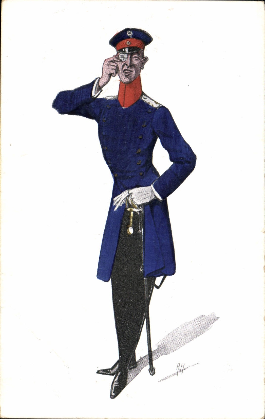 CPA Militaria Officier