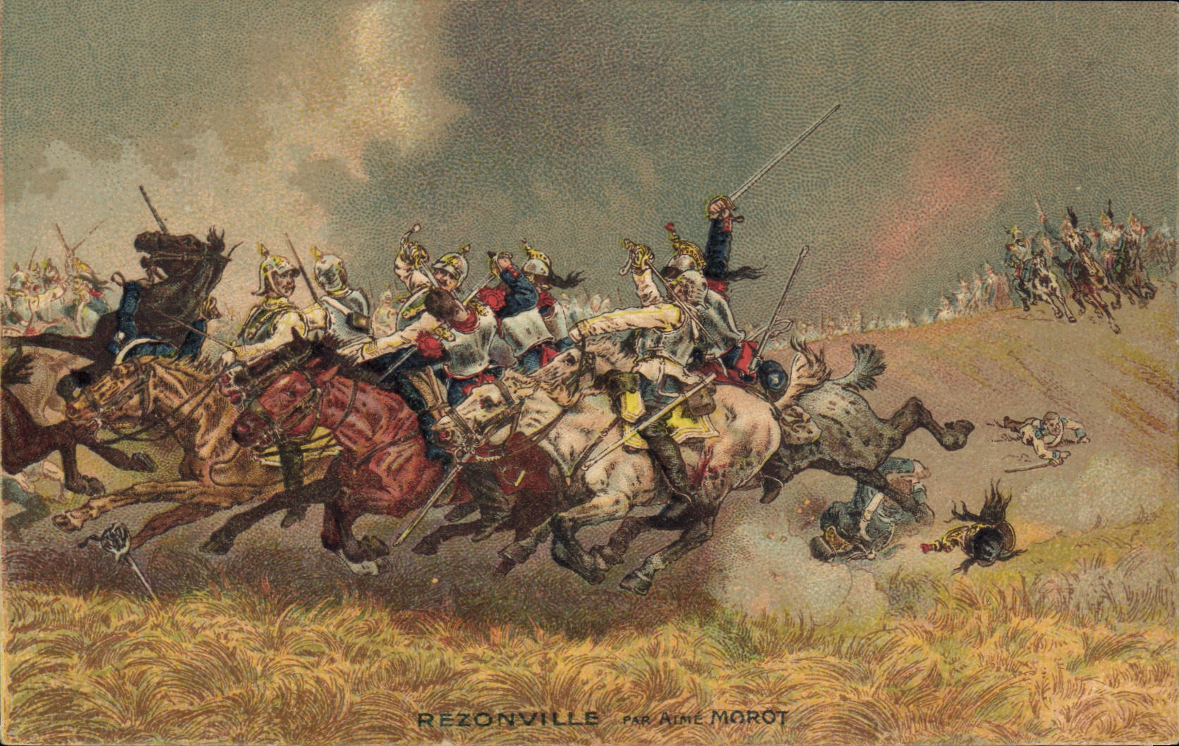 CPA Militaria Rezonville par Aime Morot