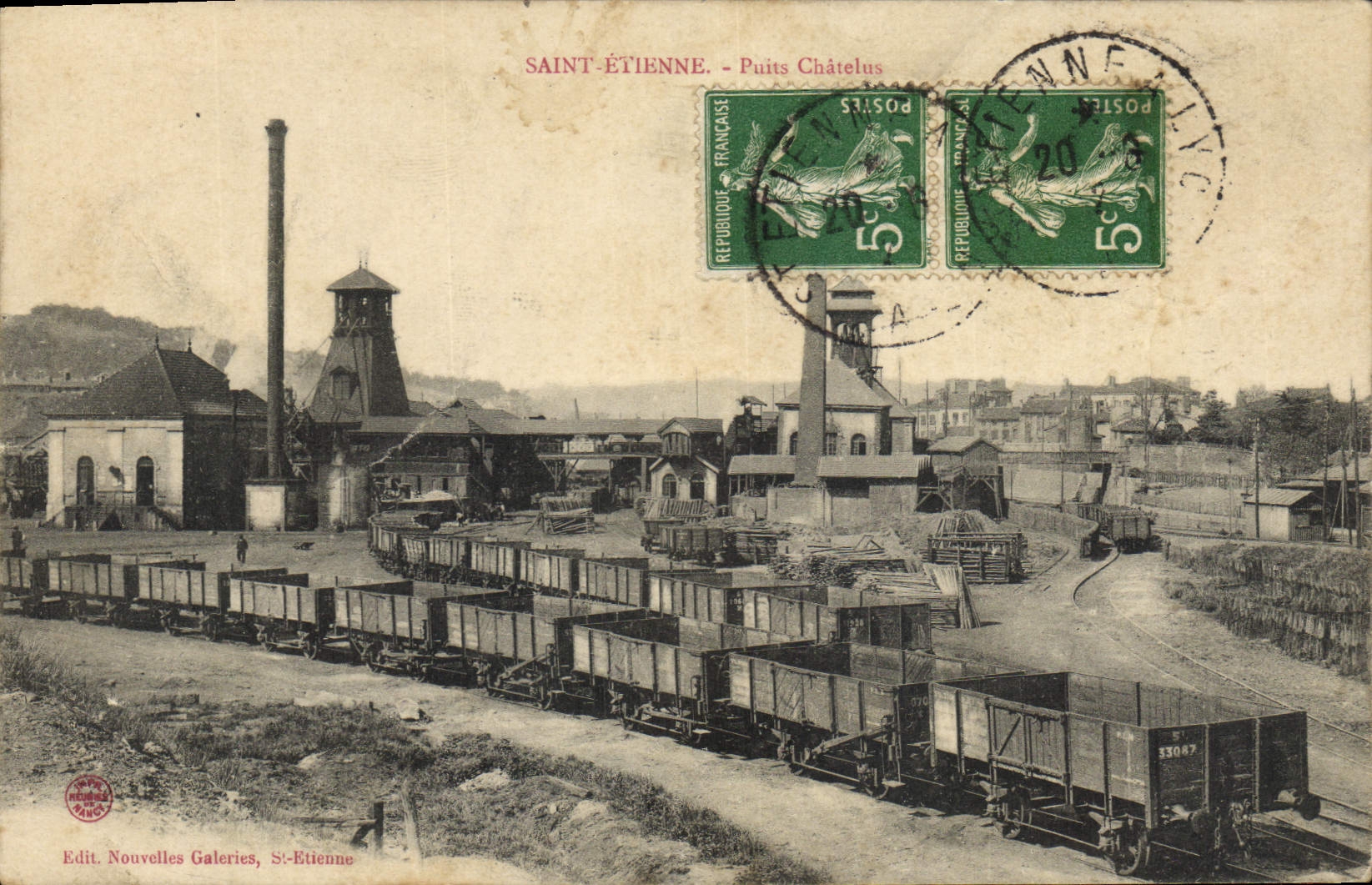 CPA Mine Mines Saint Etienne Puits Chatelus