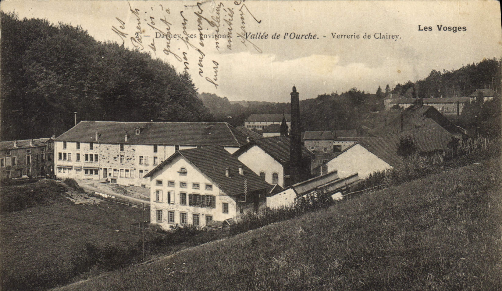 Vintage Postcard Darney and its surroundings Valley of Ourche Glassmaking of Claisey the Vosges