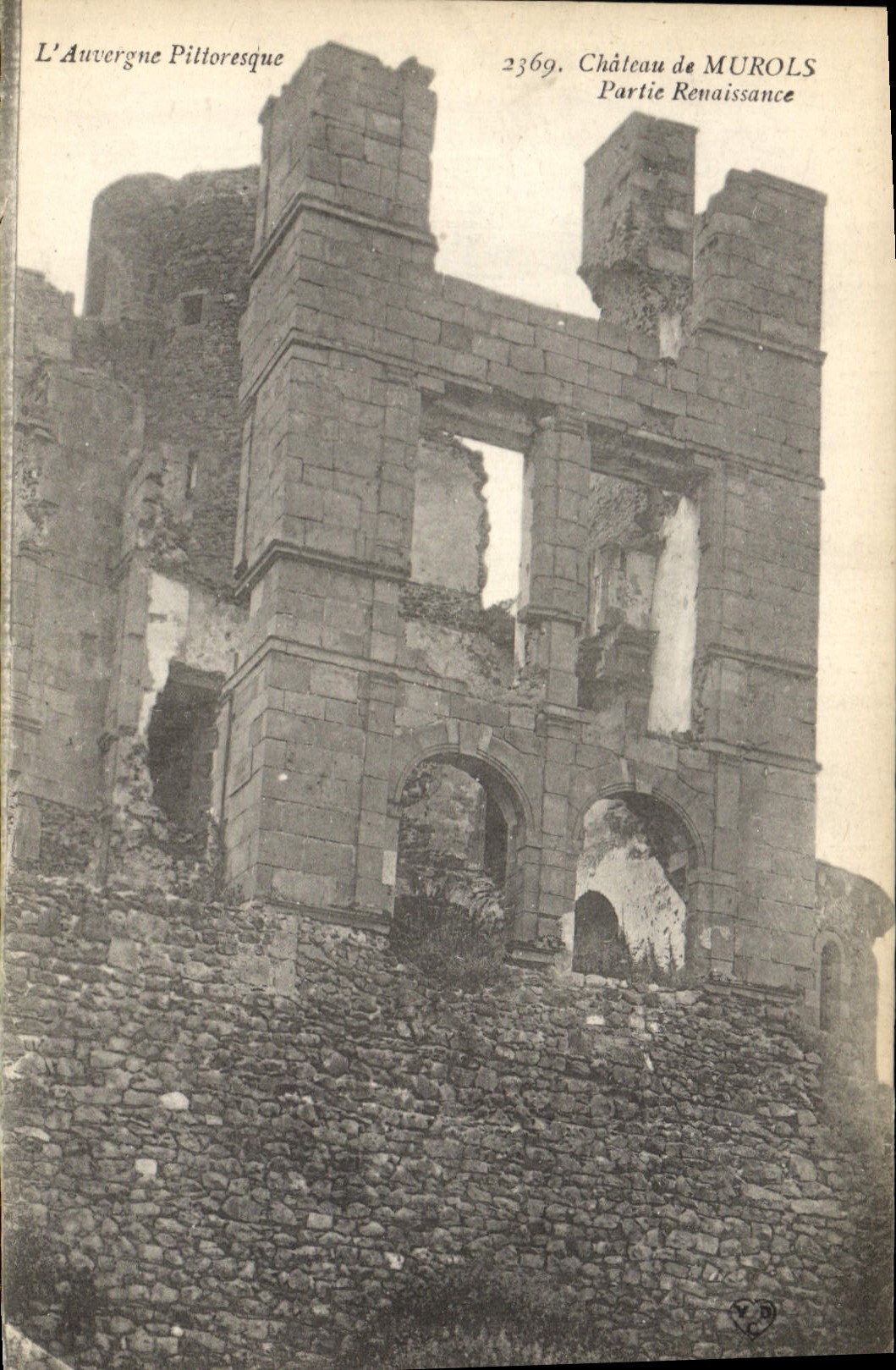 Vintage Postcard Castle of Murols Left Rebirth