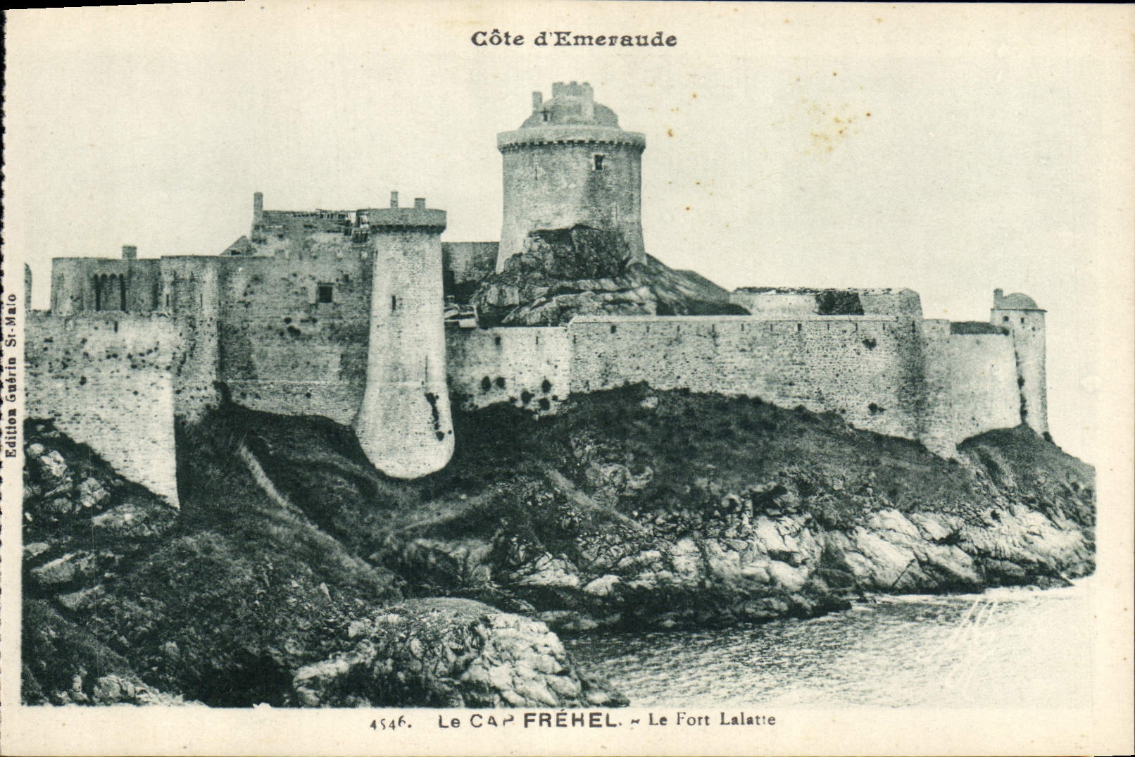 Vintage Postcard Castle the Cape Frehel Strong Lalatte