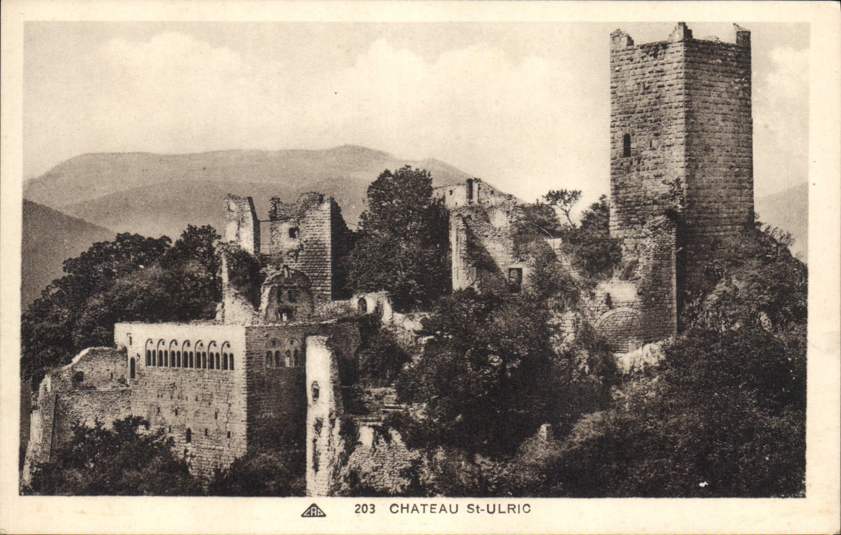 Vintage Postcard Castle St Ulric
