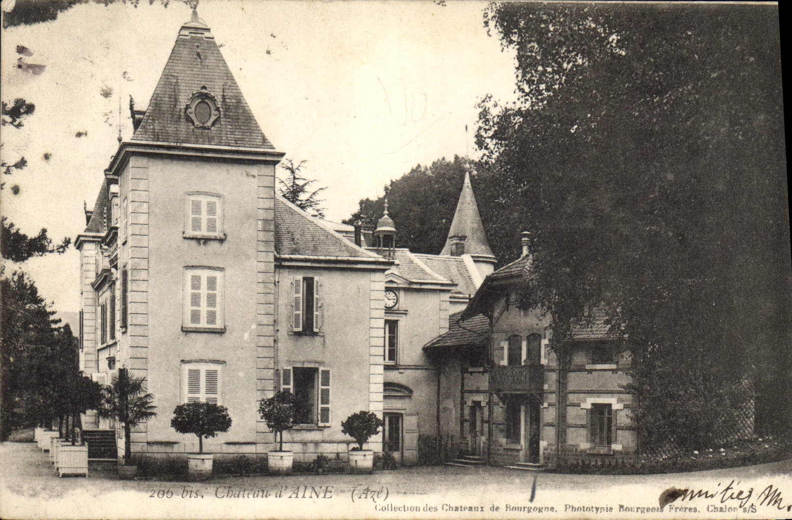 Vintage Postcard Castle of Aze Groin