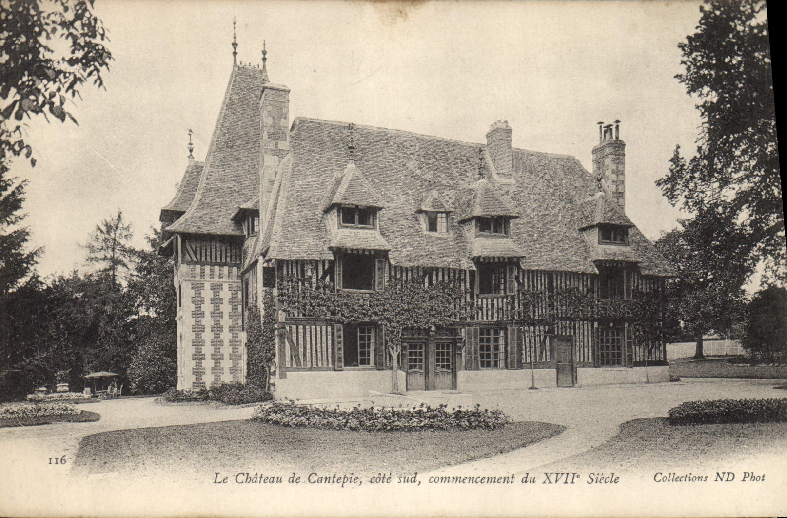 Vintage Postcard Castle of Contrepie