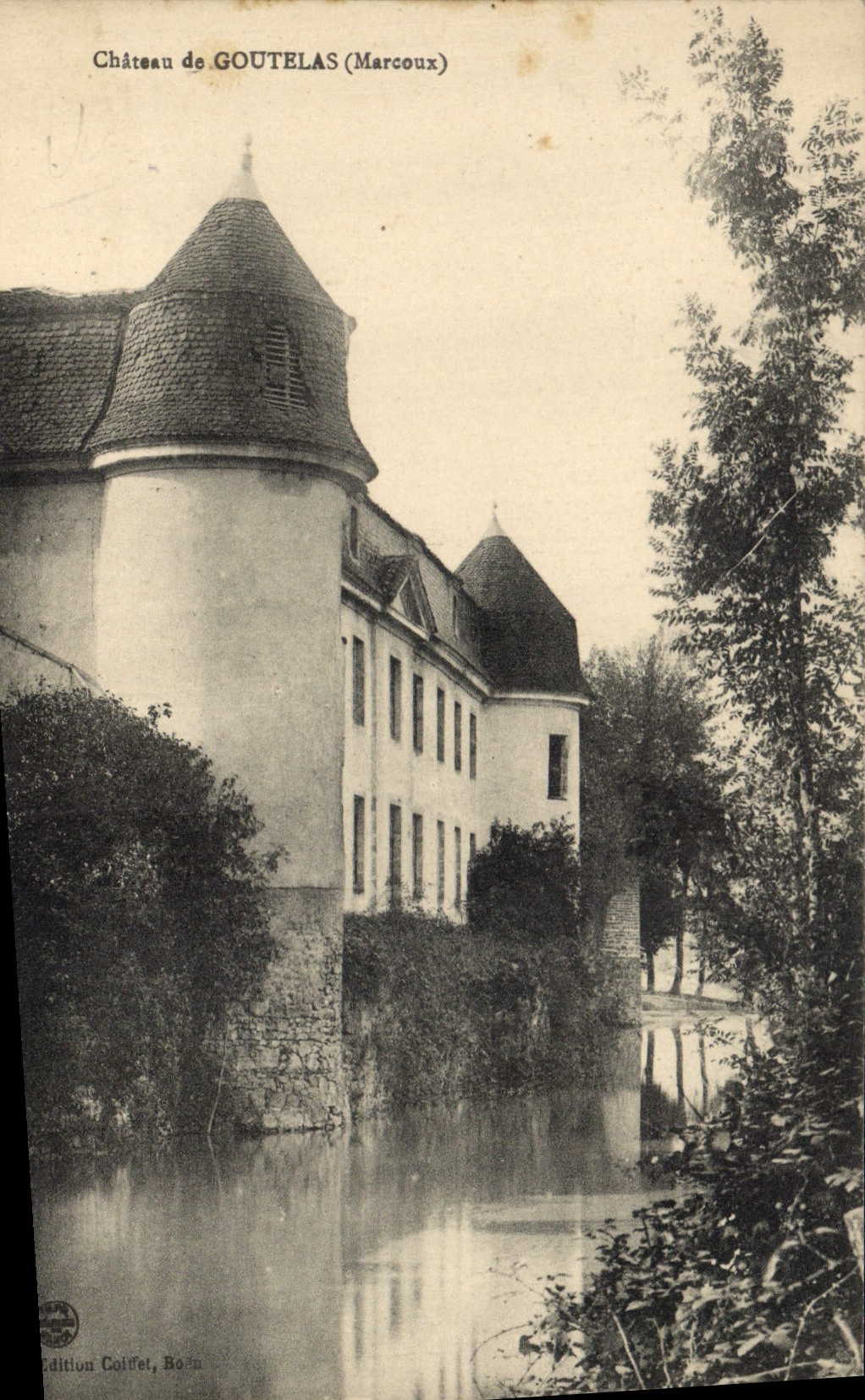 Vintage Postcard Castle of Goutelas MArcoux