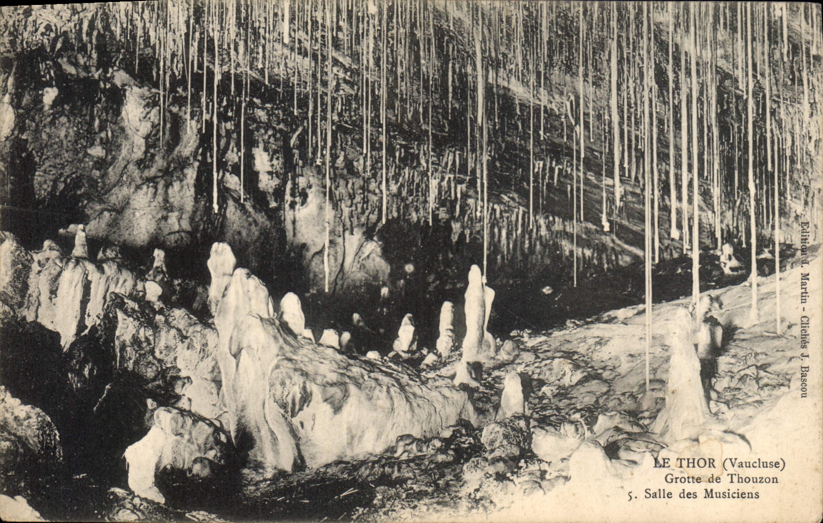 Vintage Postcard Caves Thor Cave of Thouzon Room of the musicians