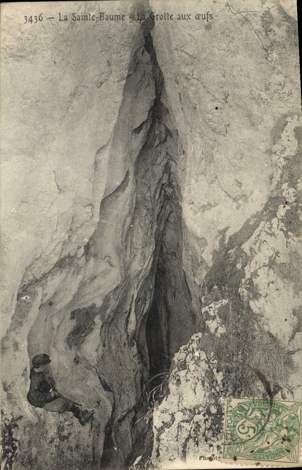 CPA Grottes La Sainte Baume La grotte aux oeufs
