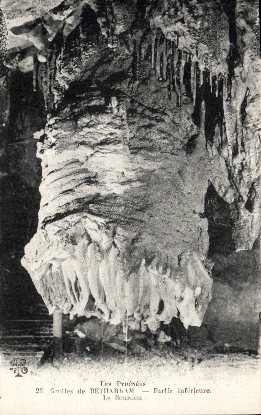 Vintage Postcard Caves of Betharram Lower part the Bumblebee