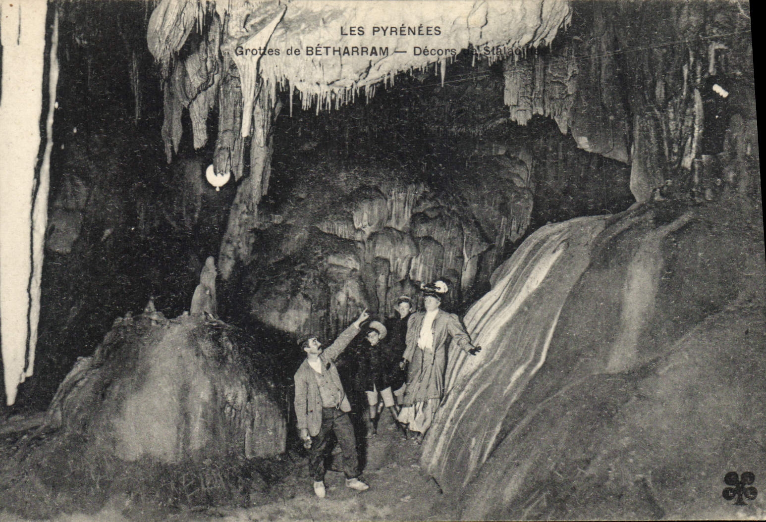 Postal Grutas de Betharram Decorados