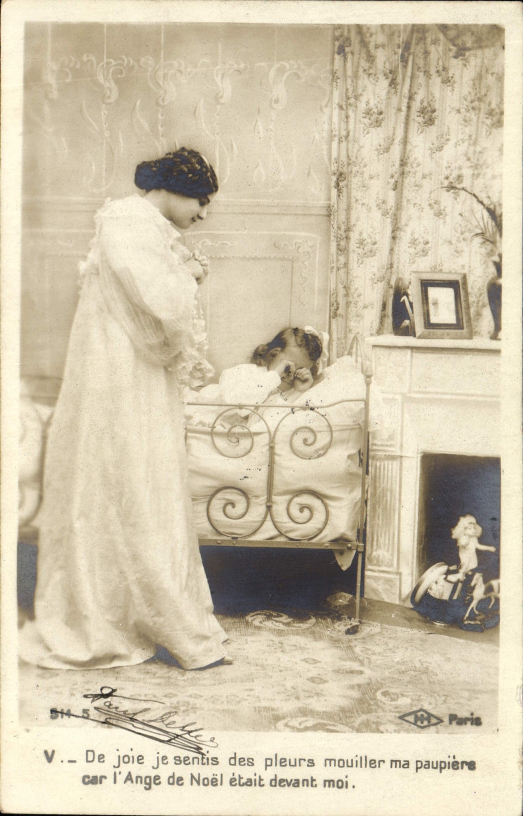 CPA Poupee Femme Enfant