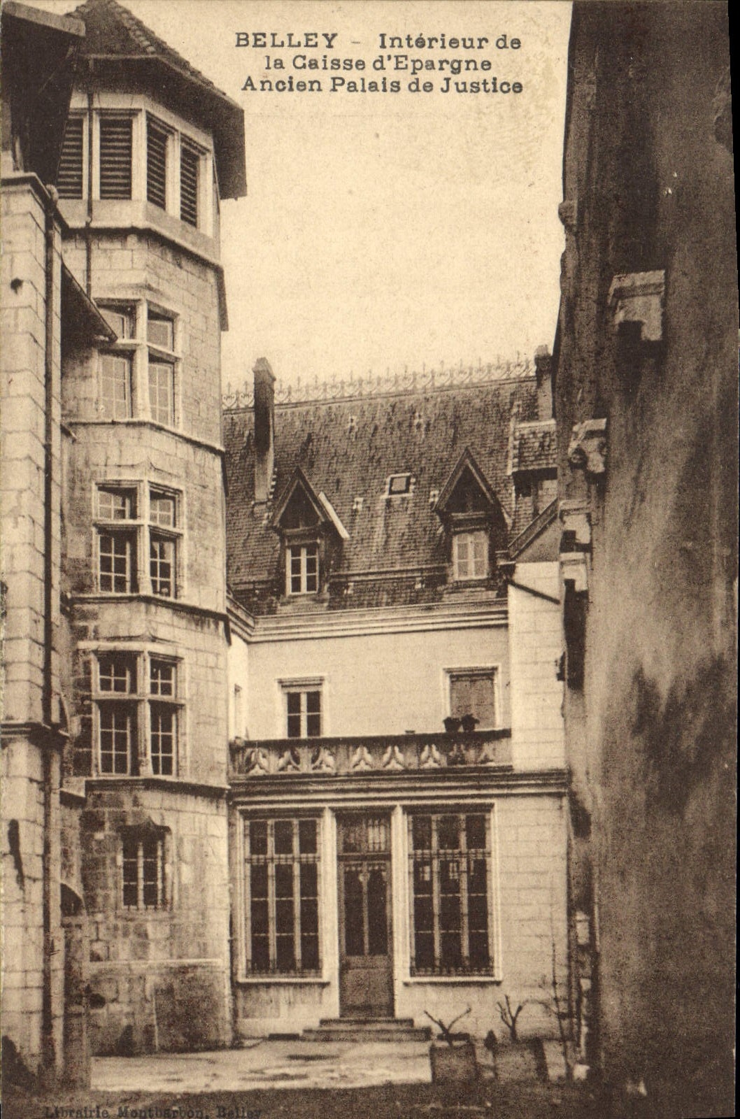 Vintage Postcard Interior Belley of the Savings bank Old Law courts
