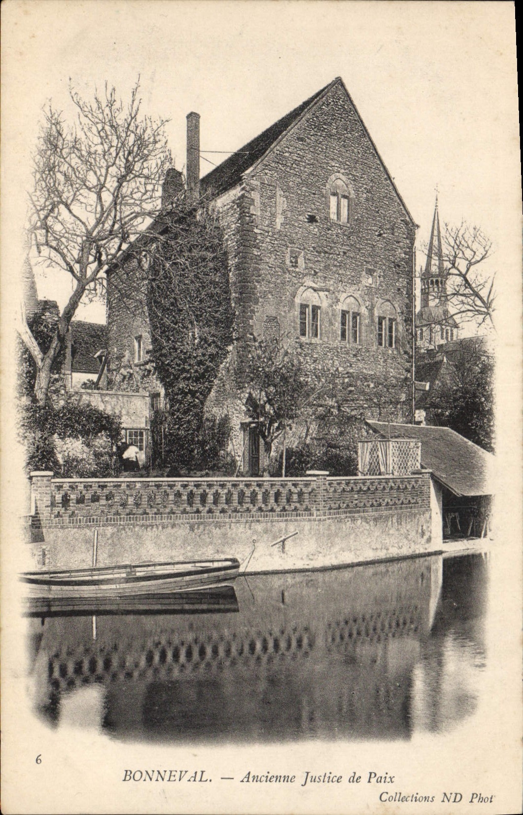Vintage Postcard Bonneval Old court of first instance Law courts