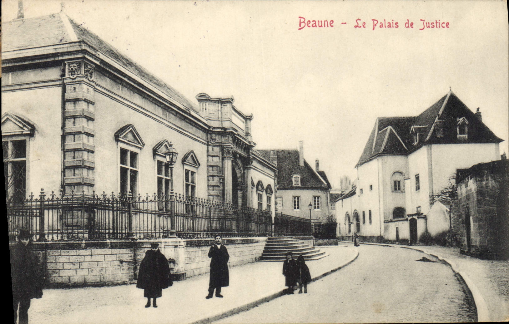 Vintage Postcard Law courts Beaune