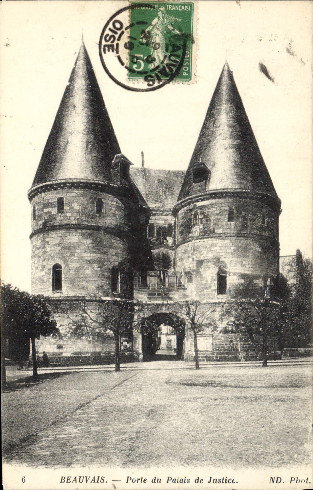 CPA Beauvais Porte du Palais de Justice 