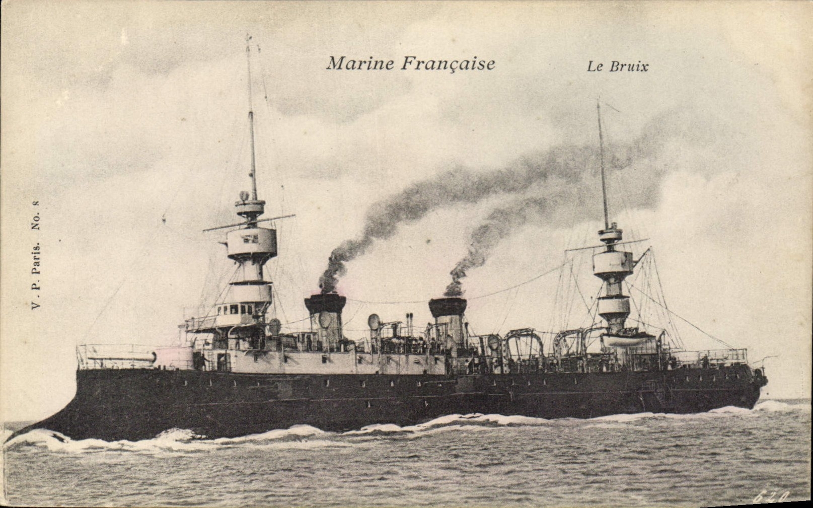 CPA Bateau de Guerre Le Bruix