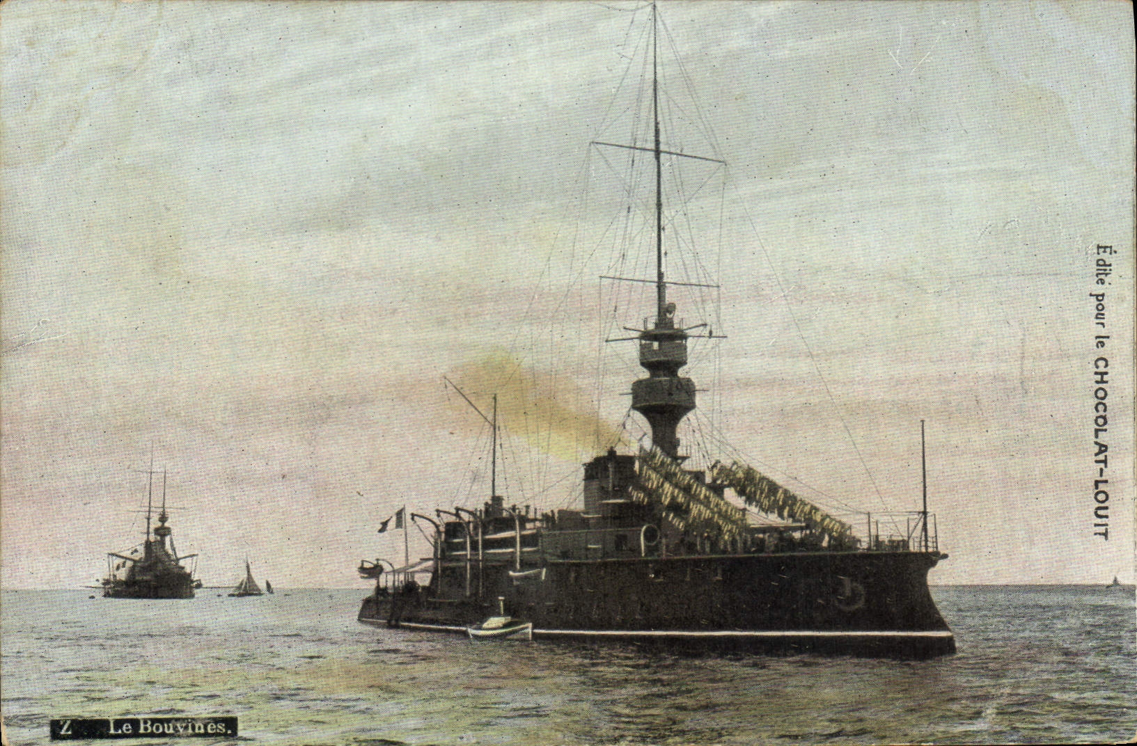 CPA Bateau de Guerre Le Bouvines