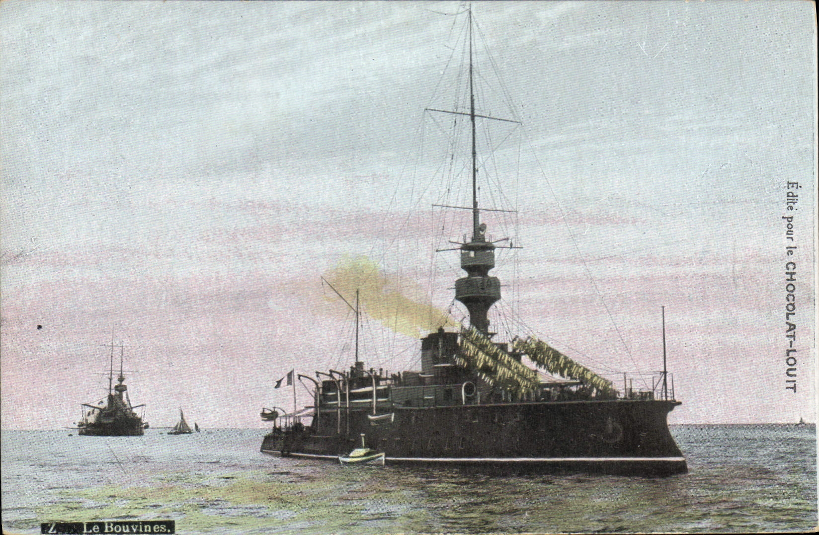 CPA Bateau de Guerre Le Bouvines