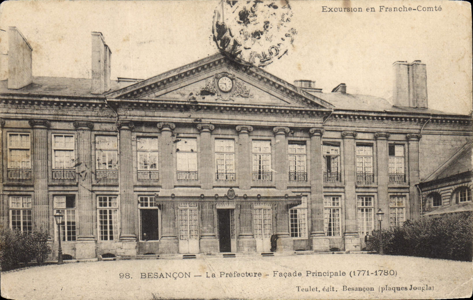 CPA Prefecture Besancon Facade principale