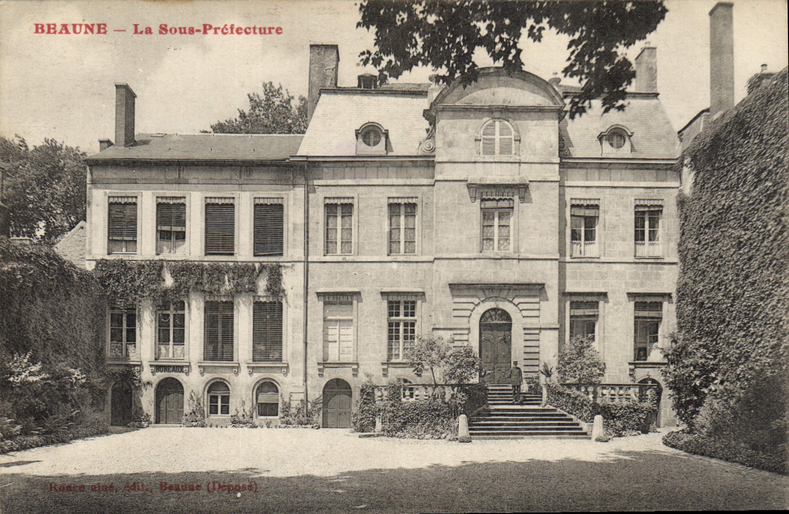 Vintage Postcard Beaune Under Prefecture