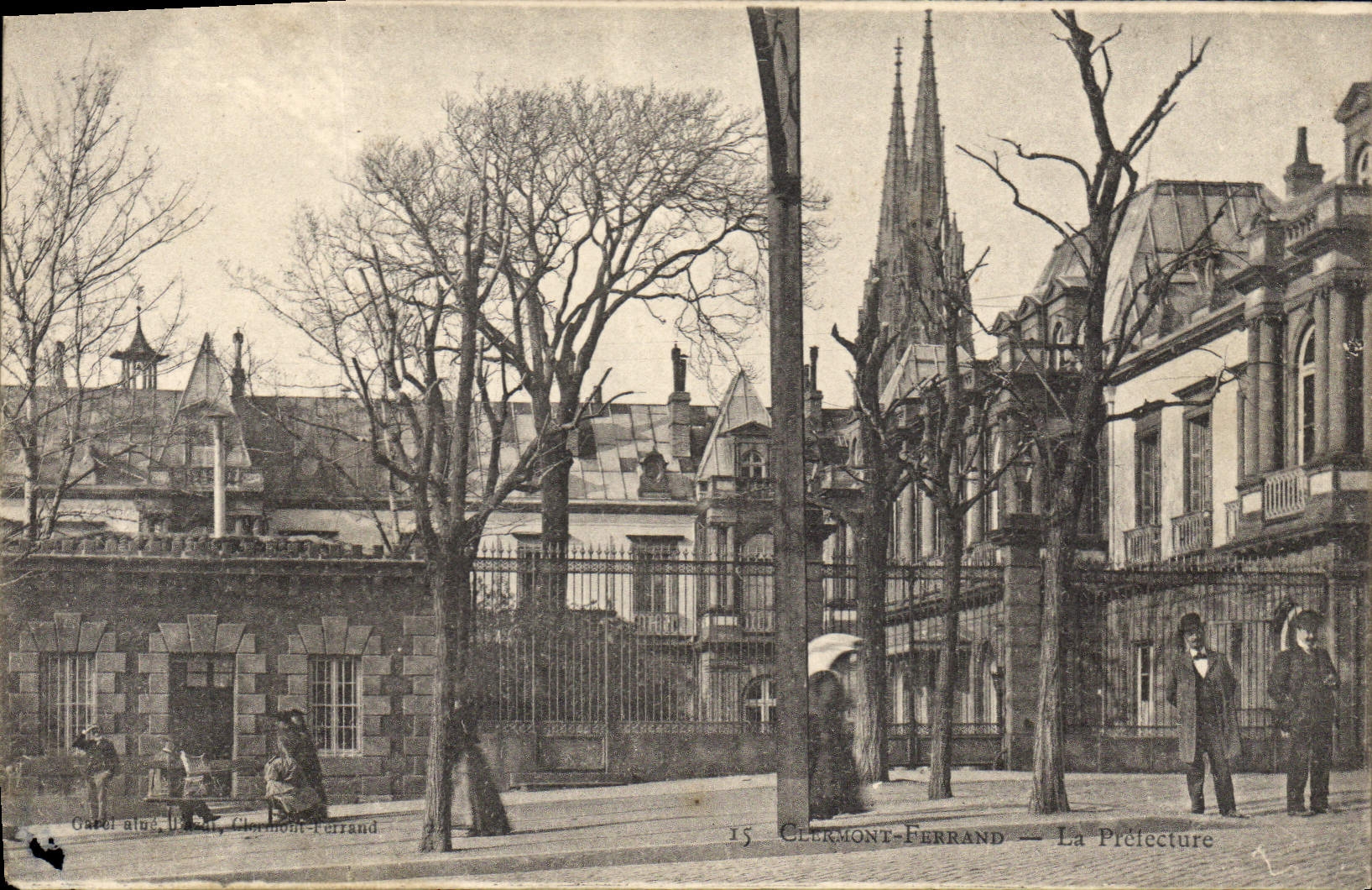 Vintage Postcard Prefecture Clermont Ferrand