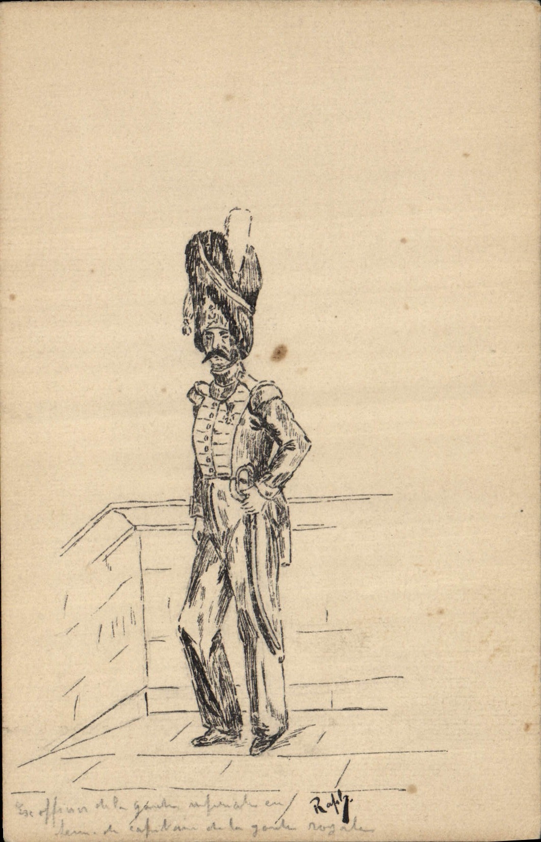 CPA Militaria Officier de la Garde Imperiale