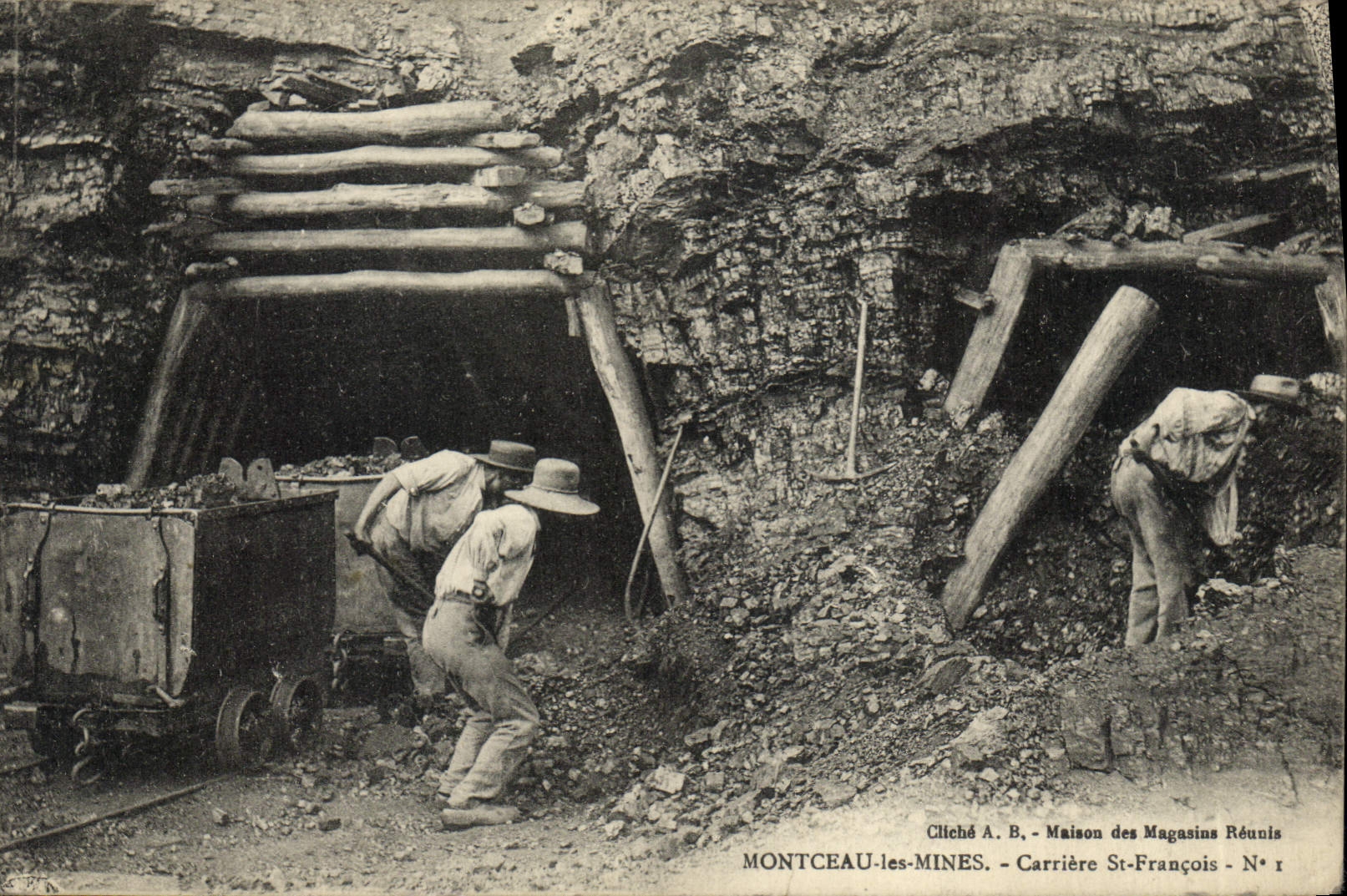 CPA Ardoisieres Montceau les Mines Carriere de St Francois TOP