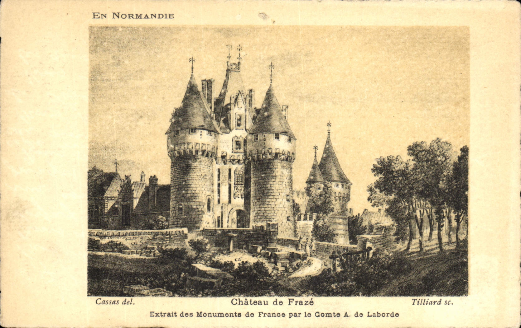 CPA Chateau de Fraze Normandie