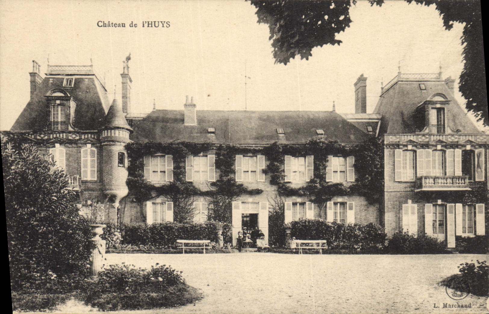 Vintage Postcard Castle of Huys